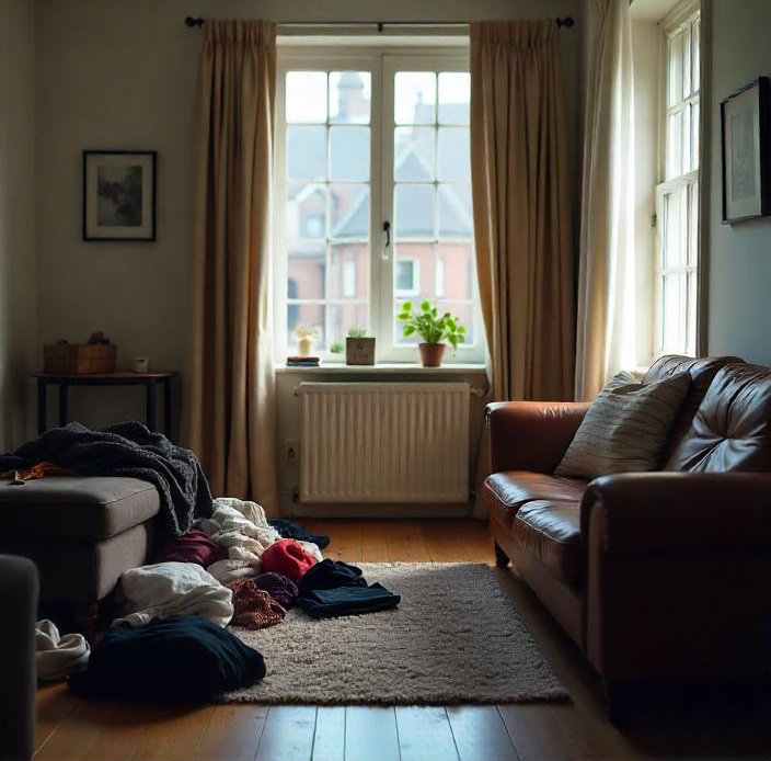 Home before cleaning